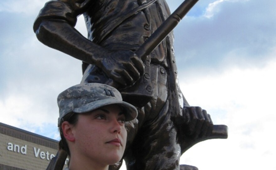 CPT Amanda Falor is a logistics specialist with the 246th Transportation Battalion of the Michigan Army National Guard.