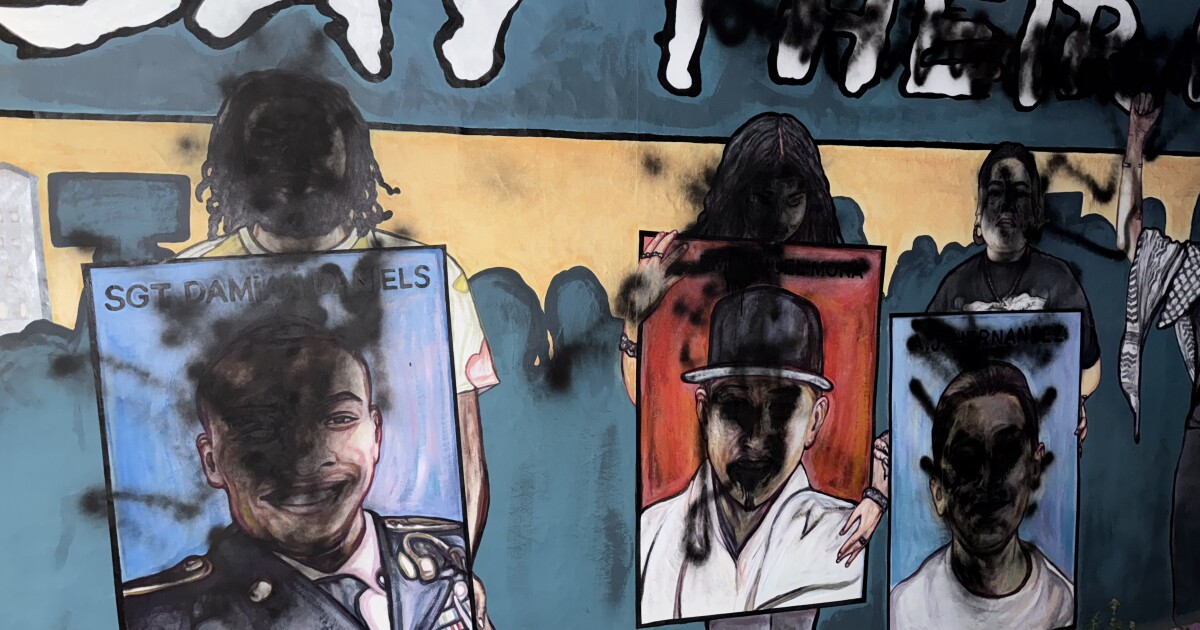 'Say Their Names' mural vandalized on MLK Day