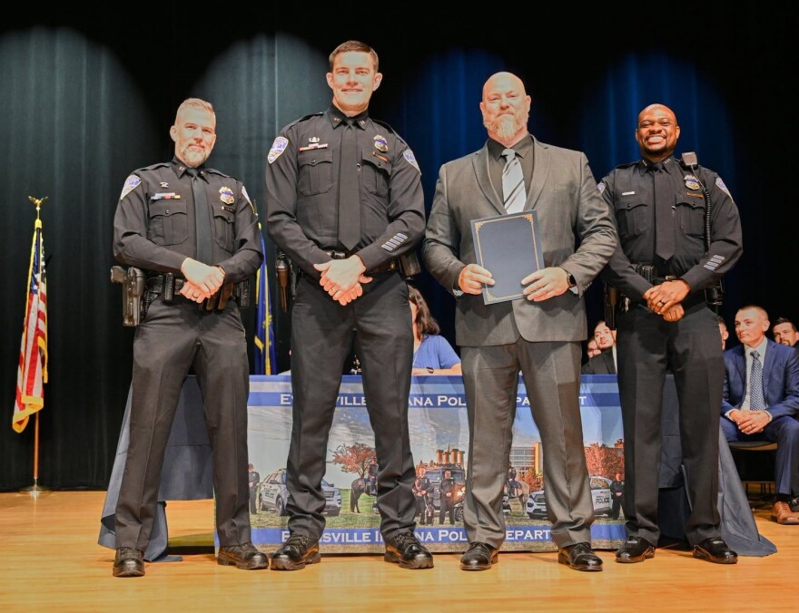 Evansville Police officers honored on July 13, 2026