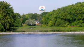 A section of the River Raisin near Monroe. State workers found a PFAS spike in a recent test in the river's watershed.