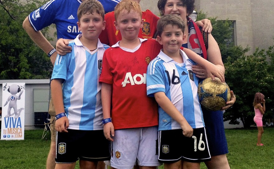 The Green family (clockwise from top left): Colby, Harrison, Sonia, Davis, Langford and Holden. Holden, Harrison and Davis have an immune disorder that affects the body's ability to fight infections.