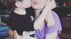 Erin Croyle and her son. Arlo has Down’s Syndrome and some other medical issues. His doctors say it’s not safe for him or his siblings to return to school this fall.