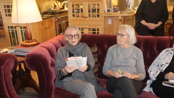 Members of the Browning Literary Club meet in a home in Atlantic. The club has been operating continuously since 1899.