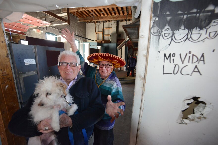 Michael Collins and Pacifico Palumbo, former proprietors of the Green Emporium, Colrain, MA