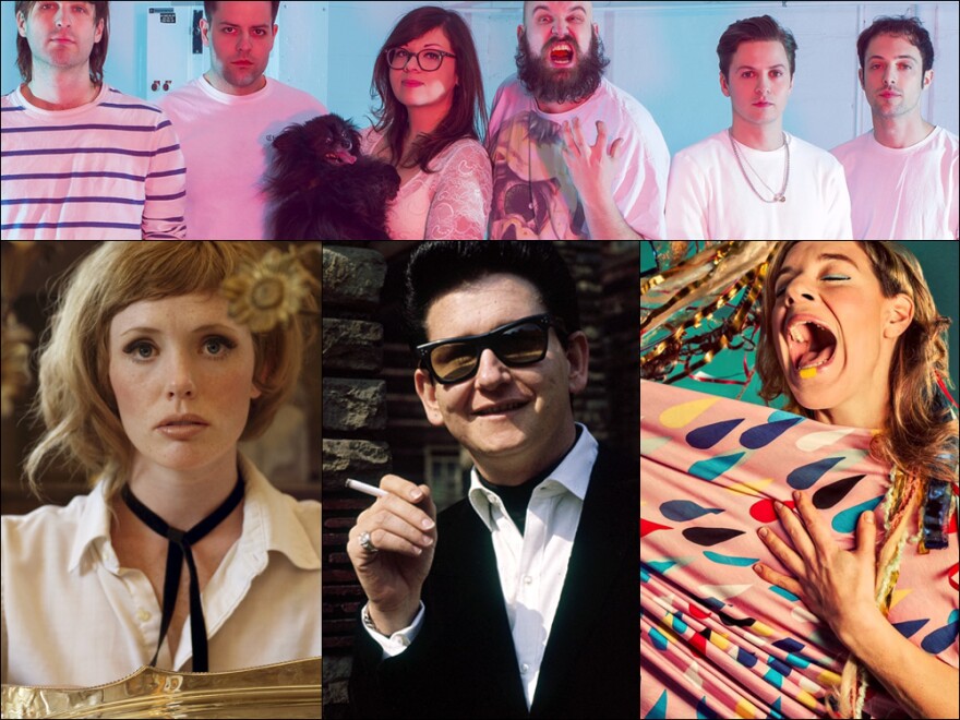 Top row: F---ed Up; Bottom row, left to right: Haley Bonar, Roy Orbison, tUnE-yArDs