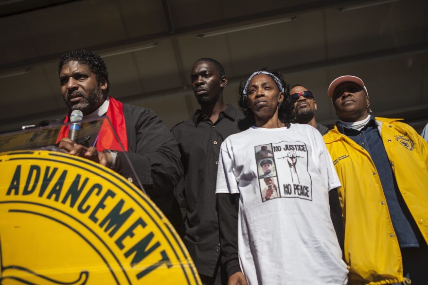 NAACP gathering for justice for Lennon Lacy in Bladenboro, NC. (Courtesy)