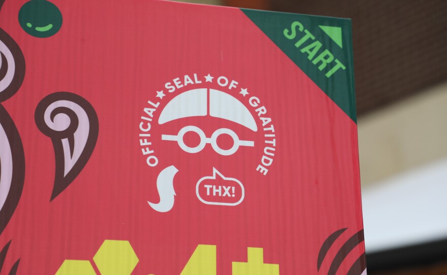 Jordan Wong – who goes by Wongface – didn't sign this piece, but left his personal logo.