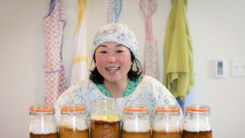 Tomie Sasaki-Hesselink makes micro-batch miso in her Cedar Falls kitchen and has sold the product locally since 2020.