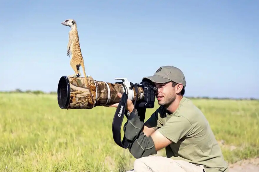 A photo of Will-Burrard Lucas taking a photo