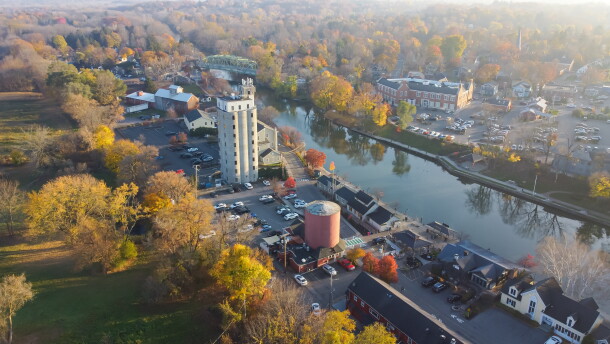 Pittsford, New York along Erie Canal in Monroe County.
