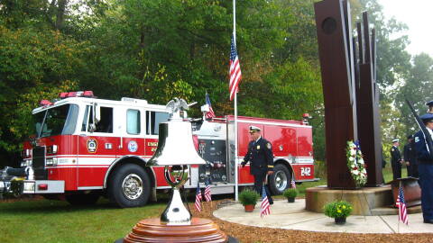 A prior Ringing of the Bell event at St. Patrick's Park in St. Joseph County, marking the Sept. 11, 2001 terrorist attacks.