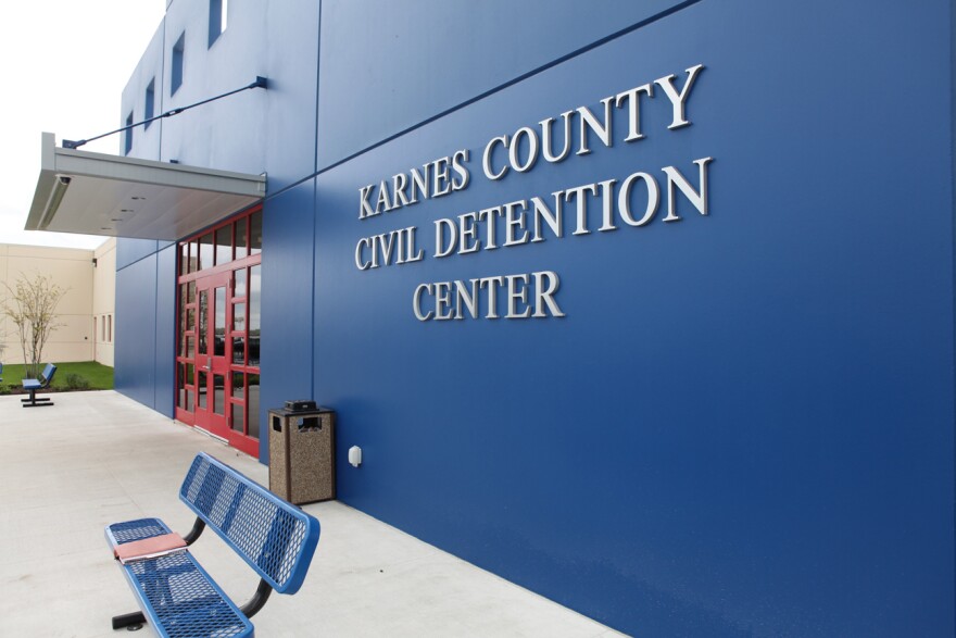 An immigration detention center in Texas operated by the Geo Group, a private company.
