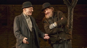 Patrick Stewart and Ian McKellen play Vladimir and Estragon in <em>Waiting for Godot</em><em>, </em>one of two 20th-century classics they're doing in repertory this season on Broadway.