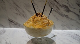 Bingsu, a traditional shaved ice dessert at Little Korea BBQ in New Orleans.