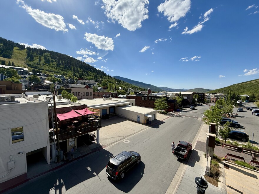 Along Swede Alley in Old Town, Park City.