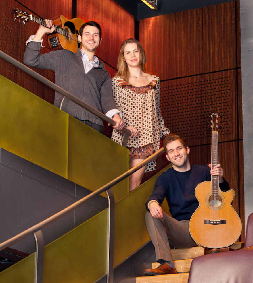 Three of the 8 member cast of Honalee vocalists.