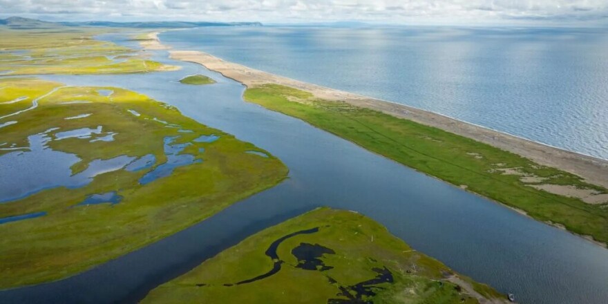 The Bonanza Channel about 25 miles east of Nome, where IPOP, LLC has attempted to earn permits to dredge for gold.