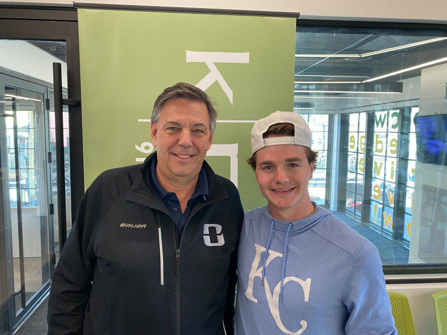 Park City Outliers hockey team General Manager Kevin McCloskey and team captain Erick Bachtle