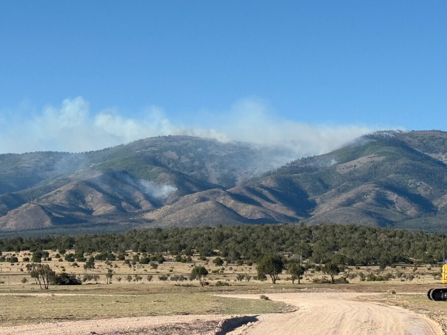 Seven Cabins Fire in the Capitan Mountains Wilderness Area.