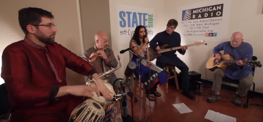 The Ann Arbor-based Indian fusion band Sumkali performs at the Michigan Radio studios. 