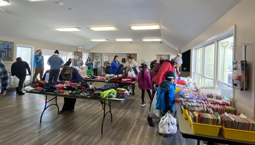 Ann Arbor's monthly clothing swap.