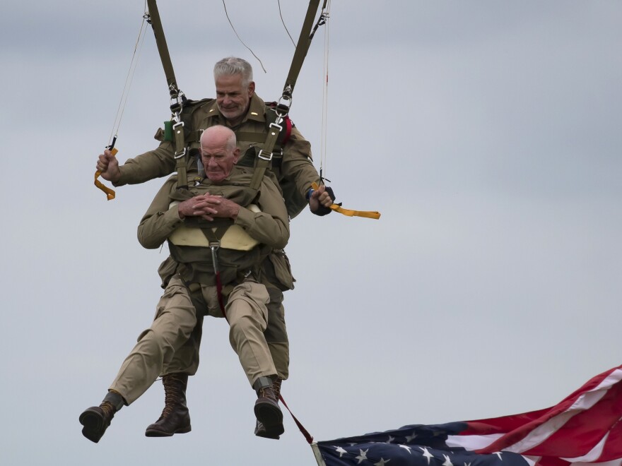 Tom Rice said later it was a perfect jump: "I feel great. I'd go up and do it all again."