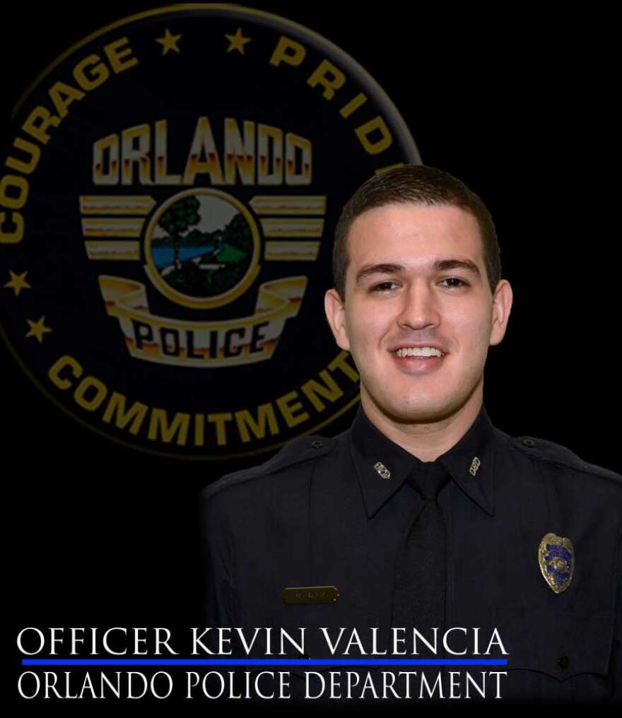 Officer Kevin Valencia is being transferred to a rehab center tomorrow. Photo: Orlando Police Department