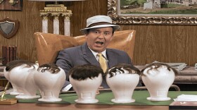 Carl Reiner as TV star Alan Brady on "The Dick Van Dyke Show" in 1965, after Laura Petrie (Mary Tyler Moore) told a national TV audience Brady wore a hairpiece.