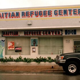 The Haitian Refugee Center in today's Little Haiti neighborhood of Miami long served as a hub of activism against immigration detention policies.