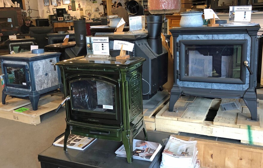 Wood stoves for sale at Chimney Sweep II, in Berlin.