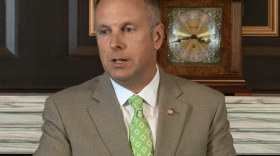 House Speaker Jeff Hickman, R-Fairview, during a May 5, 2016 press conference to address Oklahoma's budget situation.