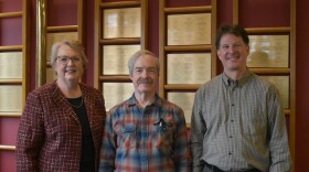 Jennifer O'Bannon and John Marshall with Jim Tevenan