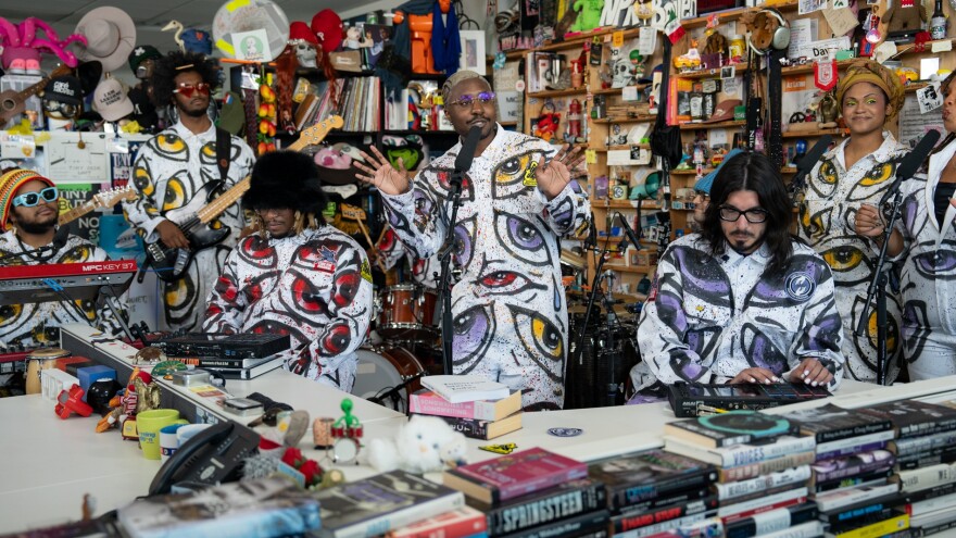 Cure For Paranoia, the winners of the 2026 Tiny Desk Contesnt, performs a Tiny Desk concert at NPR in Washington, D.C. on Wednesday May 20, 2026