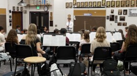 The Hoosier Youth Philharmonic Orchestra is made up of musicians from Bloomington High School North and South.