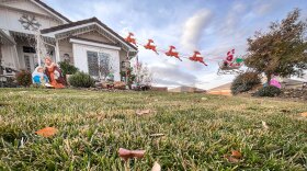 The Washington County Water Conservancy District is paying residents to replace grass lawns like this one in St. George, seen on Dec. 19, 2023, with water-efficient landscaping. It’s part of the county’s long-term plan to conserve enough water for future growth.