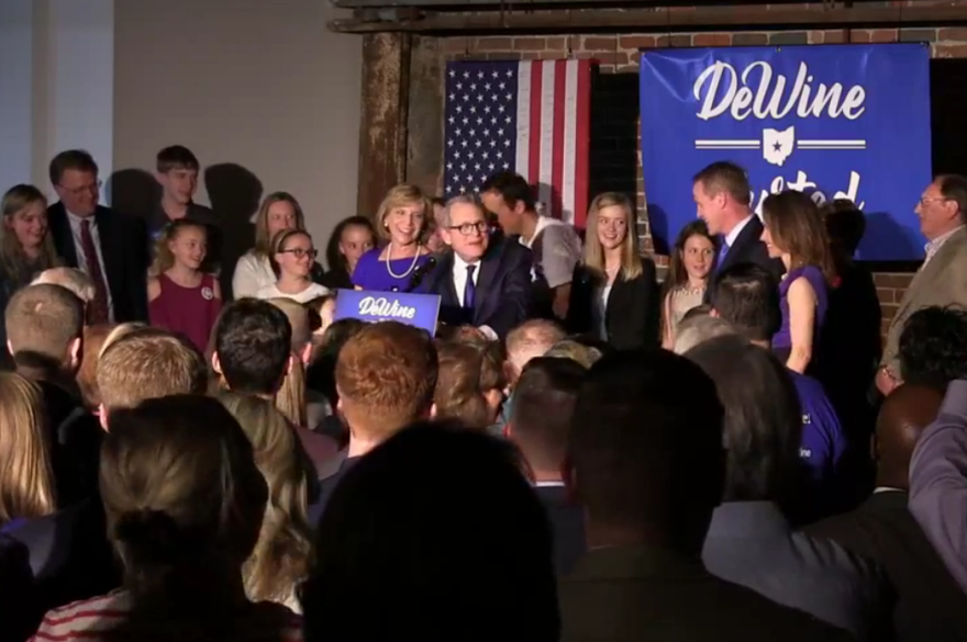 Republican Gubernatorial Nominee and Attorney General Mike DeWine speaks on Facebook Live