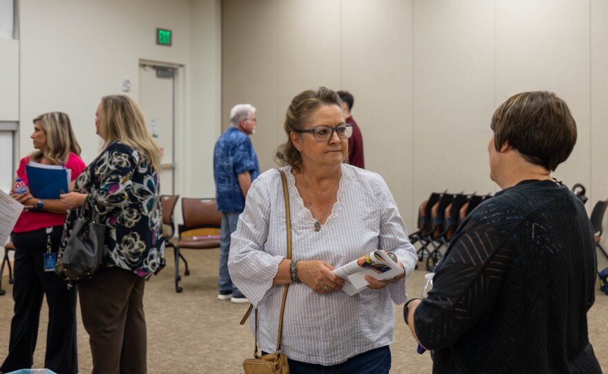 Yuma County residents attend town hall at Yuma Main Library on Wednesday, November 12, 2025.