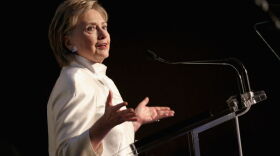 Hillary Clinton speaks at the 2017 Stephan Weiss Apple Awards on June 7, 2017 in New York City.  (Monica Schipper/Getty Images for Urban Zen Foundation)
