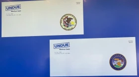 An example of the envelope mailed to eligible Illinois residents notifying them that their medical debt has been eliminated.