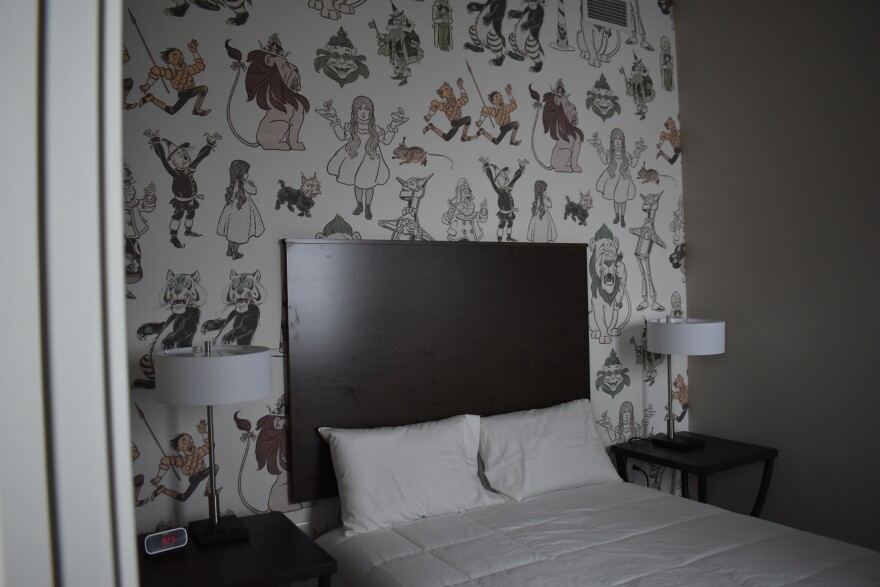Each of the Ronald McDonald House's 22 suites has its own theme, selected by the donor who sponsored the room. This suite contains motifs from the Wizard of Oz.
