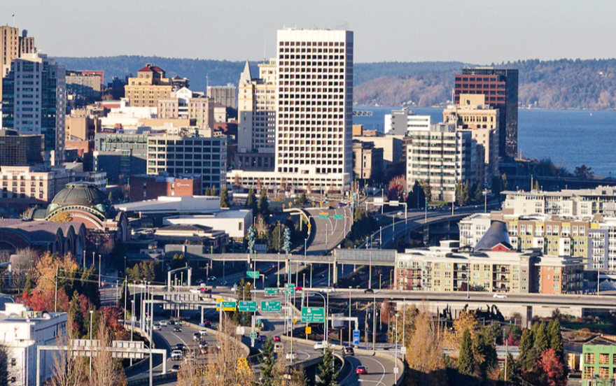 A picture of the city of Tacoma