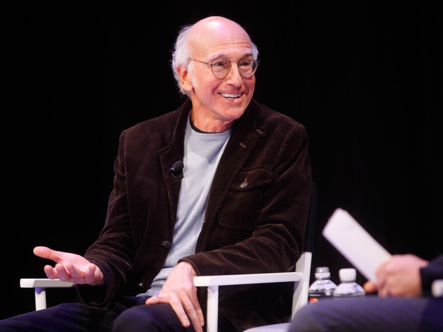 David also co-created the NBC series <em>Seinfeld.</em> That show's character George Costanza is loosely based on David.