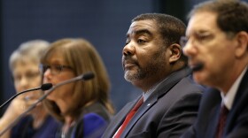 File photo: The director of the Illinois Department of Children and Family Services Marc D. Smith listens as he testifies before the House Appropriations-Human Services Committee Friday, April 26, 2019.