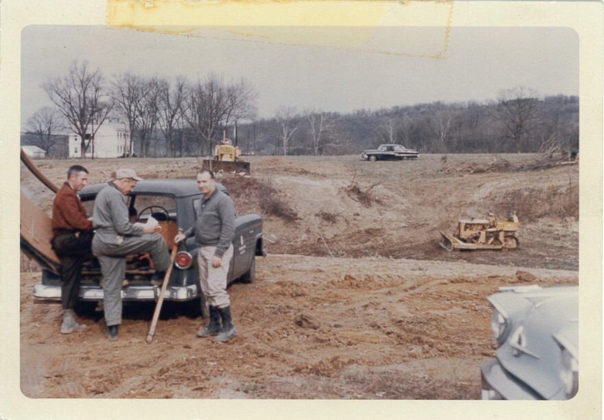 The District helped create a pond in the 1950s.