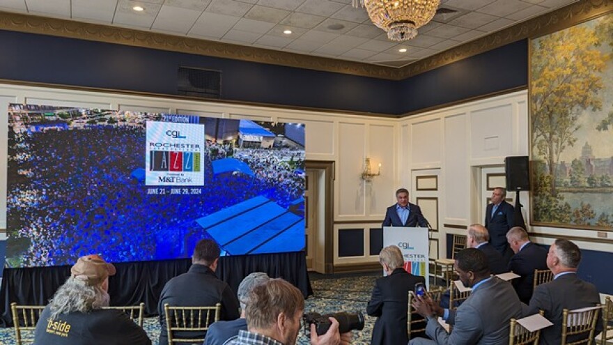 Rochester International Jazz Festival co-producer Marc Iacona announces this year's lineup on March 19, 2024.