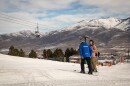 An instructor demonstrates a movement for a skier at Nordic Valley, Jan. 13, 2026.