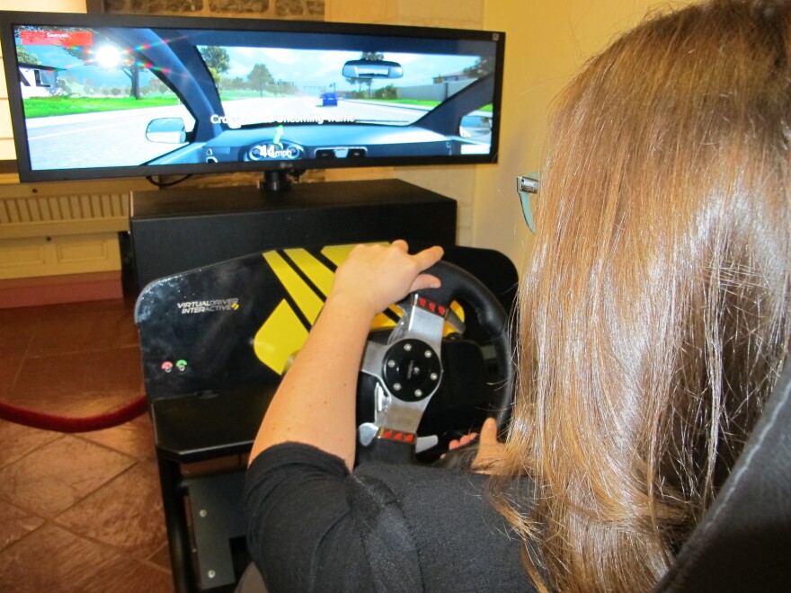 photo of driving simulator