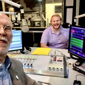 Randy Eccles and Adam Gurski in NPR Illinois Studio A