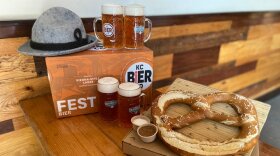 KC Bier Co.'s Oktoberfest kit includes German-style beer, mugs, a giant pretzel, and a Spotify playlist of traditional German music..