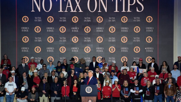 FILE - President Donald Trump speaks about the economy during an event at the Circa Resort and Casino in Las Vegas, Jan. 25, 2025. (AP Photo/John Locher, File)